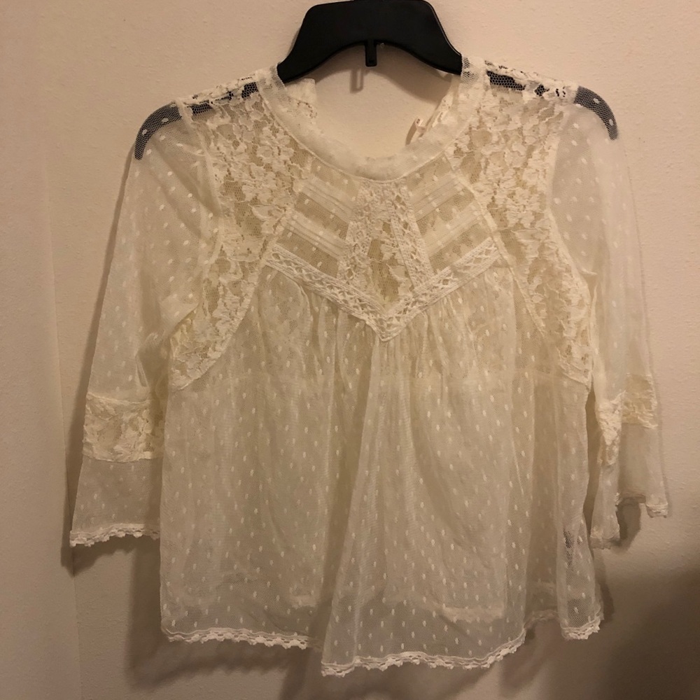 Free People Lace Top